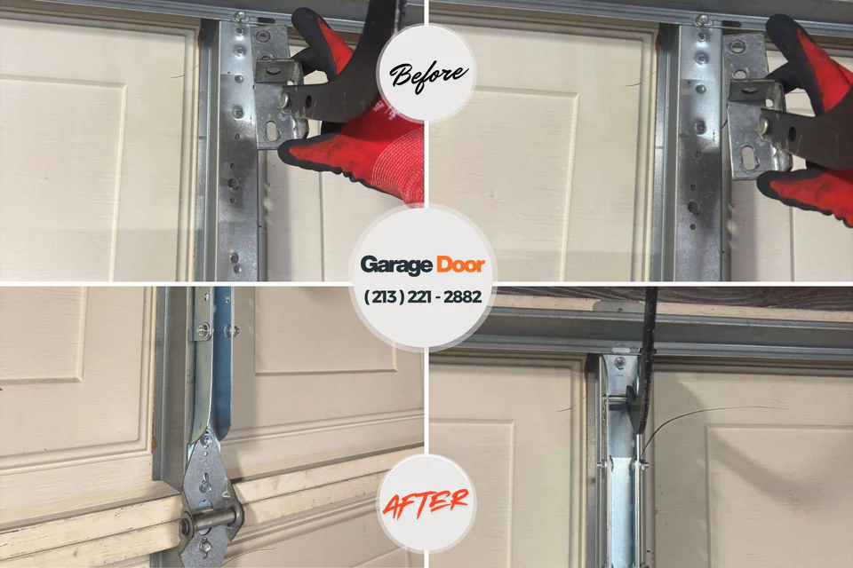 Before and after: garage door repair Pennsboro, WV